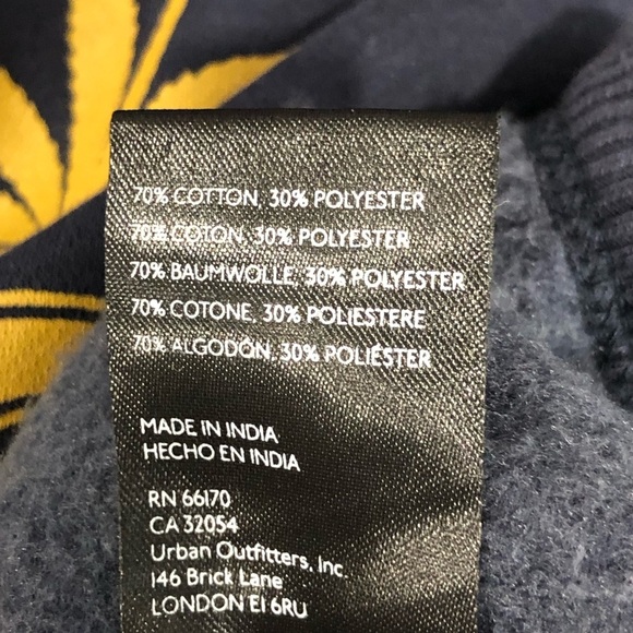 BDG Ryder State Of Mind Navy blue, hooded sweatshirt - Picture 6 of 15